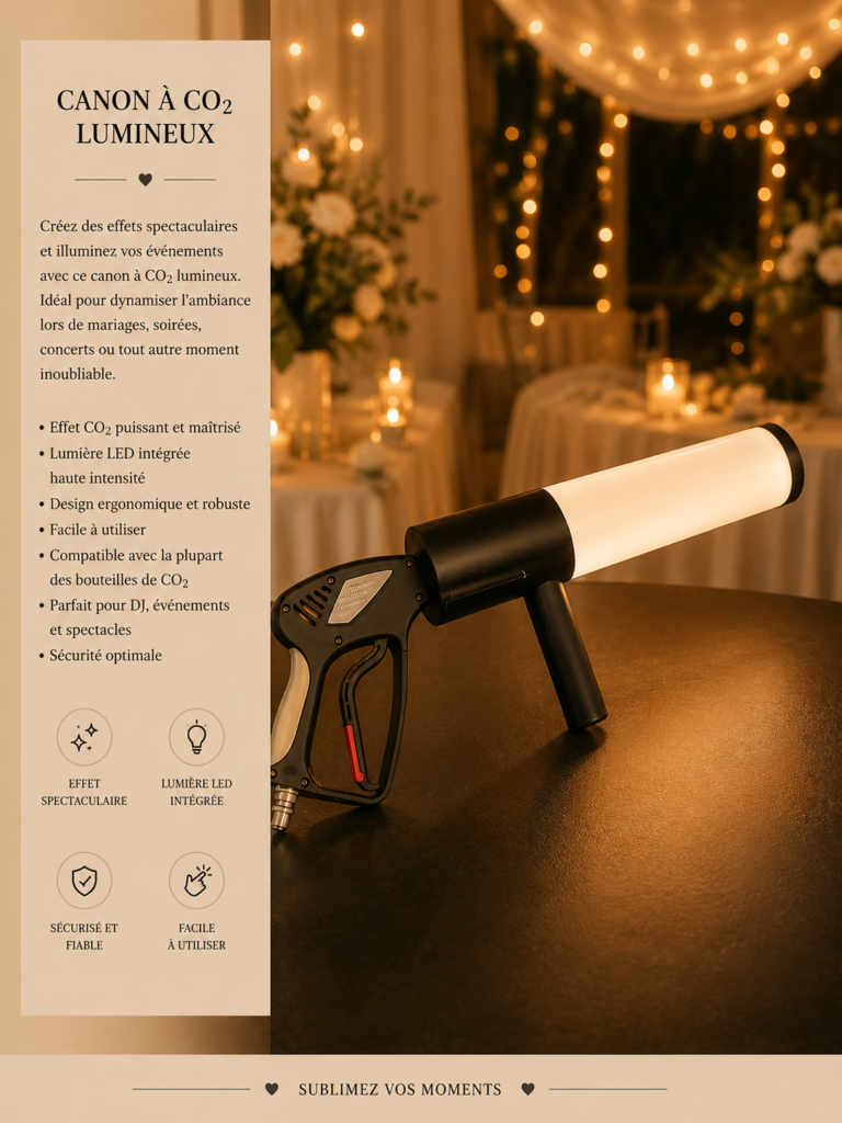 Canon CO2 lumineux