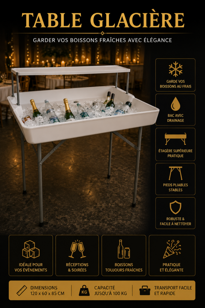 Table glaciere