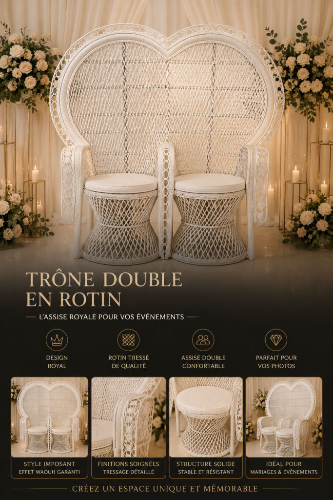 Fauteuil double trône