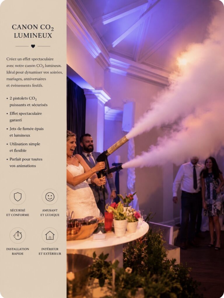 Canon CO2 lumineux